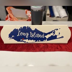 Custom handmade Long Island sign